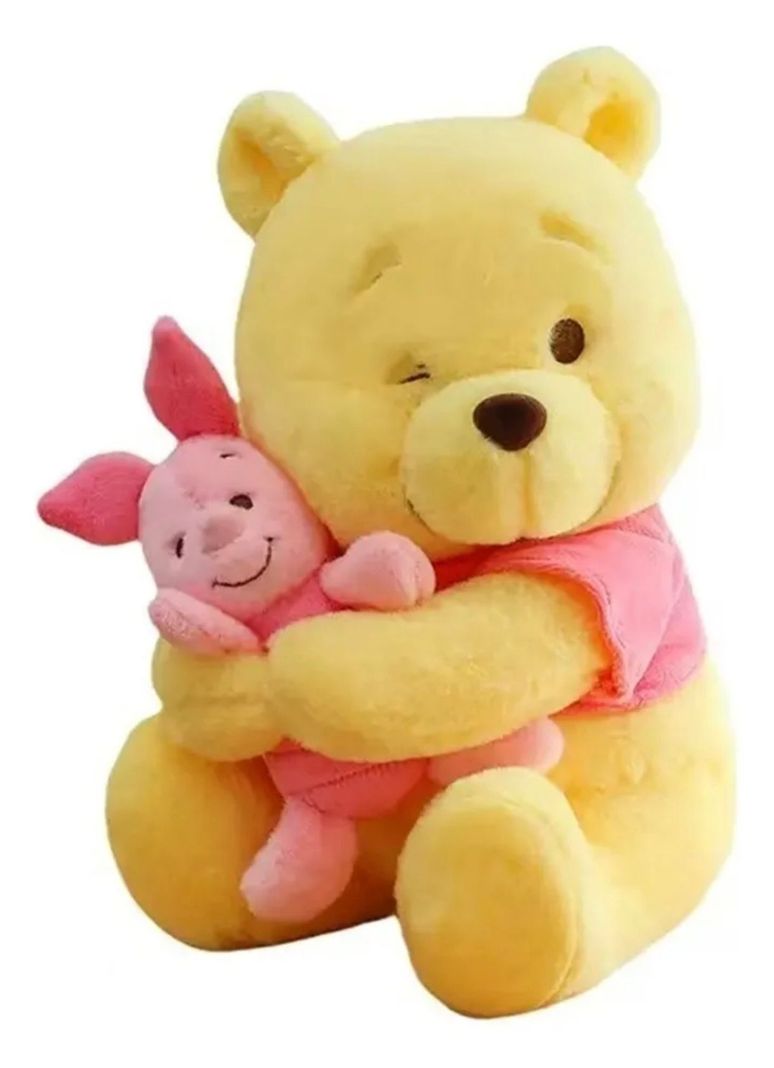 Peluche de Winnie the Pooh abrazando a Piglet