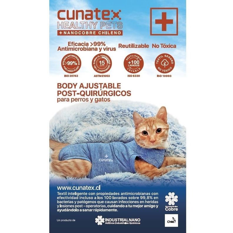 Body de cobre para gatos medianos y grandes-1