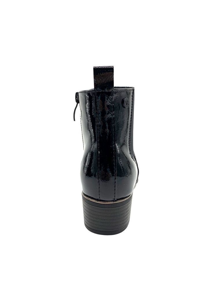 Botin Mujer Massi Charol Negro Via Rosmini-4