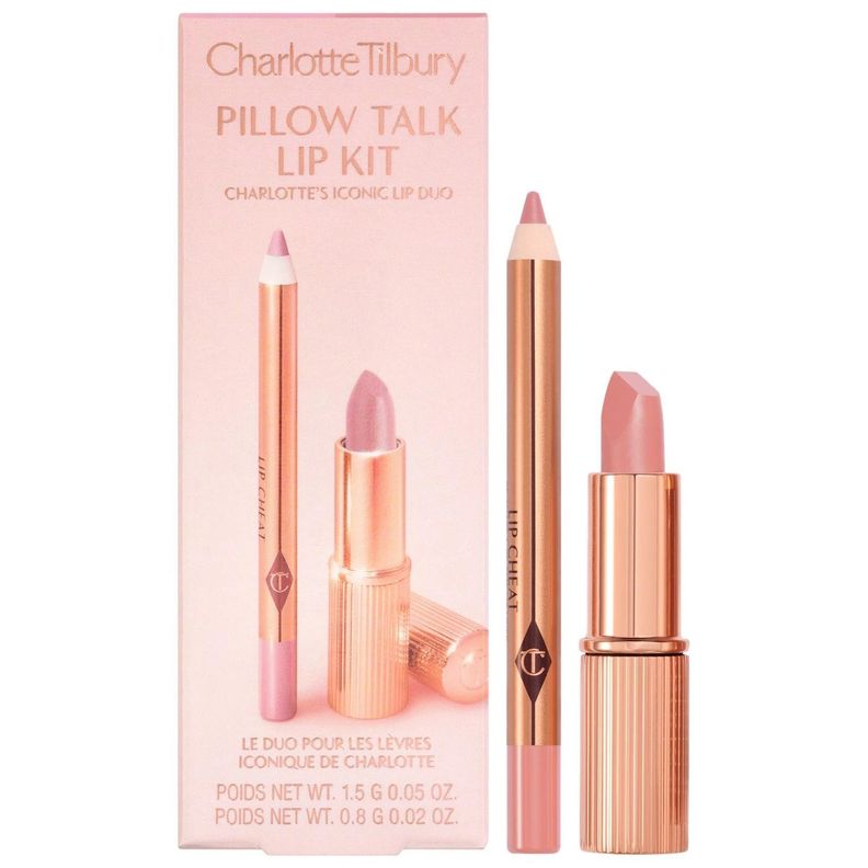Charlotte Tilbury Mini Pillow Talk Lipstick & Liner Set Tono Fair
