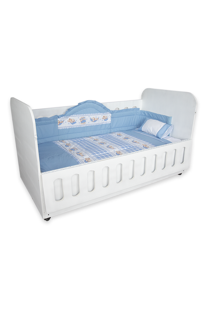 Plumón de cuna con set textil Celeste-1
