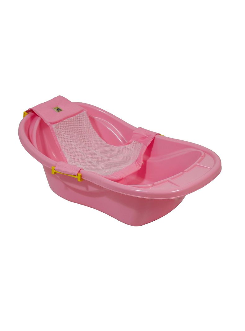 PACK BAÑERA CON HAMACA Y PELELA ROSADO-1