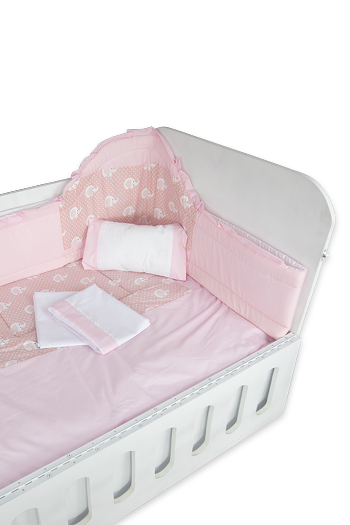 Plumón de cuna con set textil Rosado-2