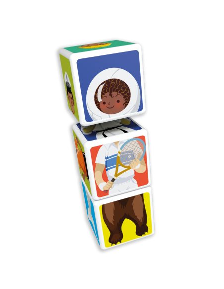 Cubos Magneticos Figuras Combinadas 9 U-0