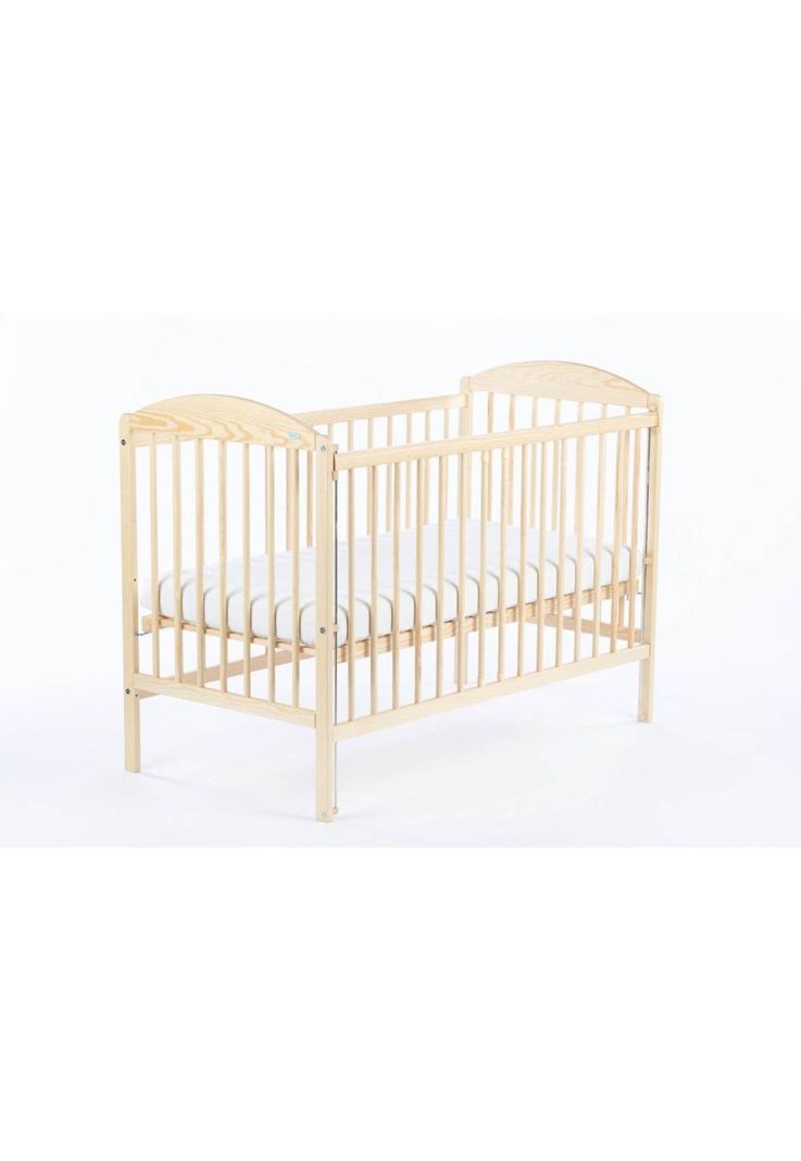 Cuna KUBA Lateral Ajustable (120 x 60) - Pino Natural-1