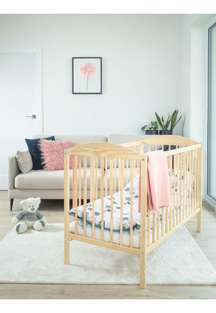 Cuna KUBA Lateral Ajustable (120 x 60) - Pino Natural-2