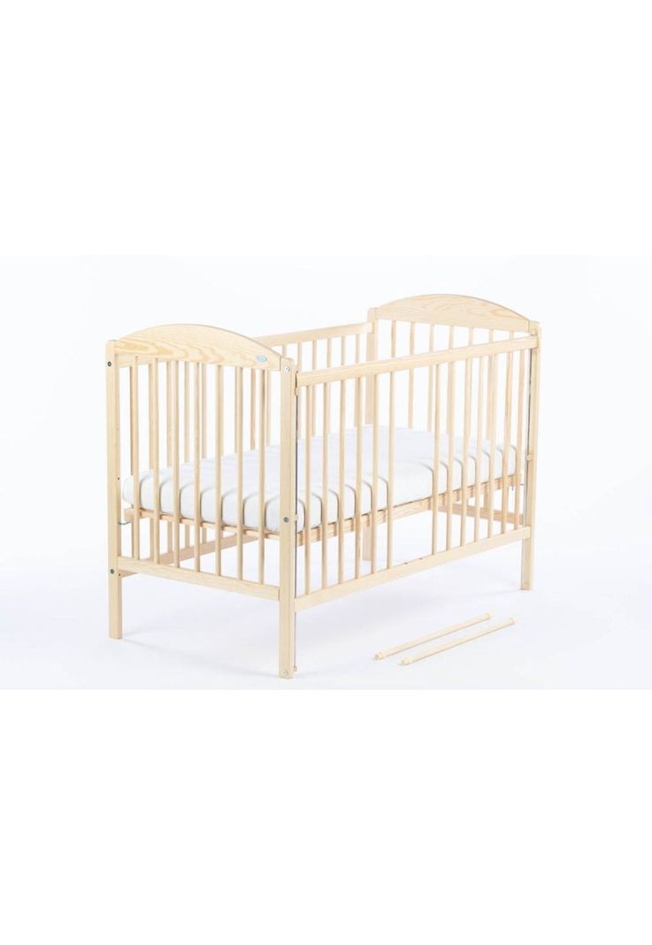 Cuna KUBA Lateral Ajustable (120 x 60) - Pino Natural-4