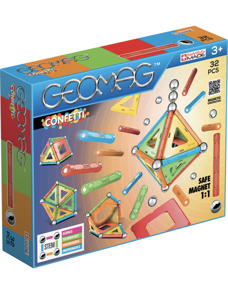 Juego de Creacion Magnetico Confetti (32 piezas)-0
