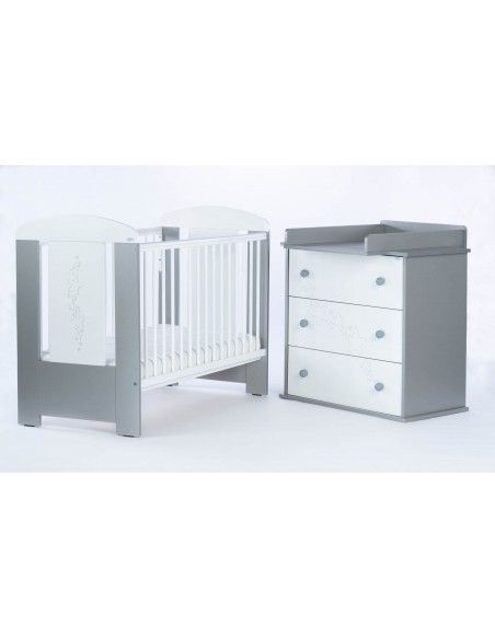 SET Comoda y Cuna STARS Ajustable (120 x 60)-0