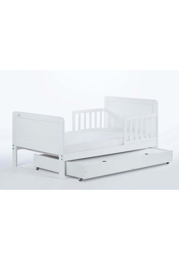Cama Montessori de Transición con Cajonera OLEX (140 x 70) - Blanco-3