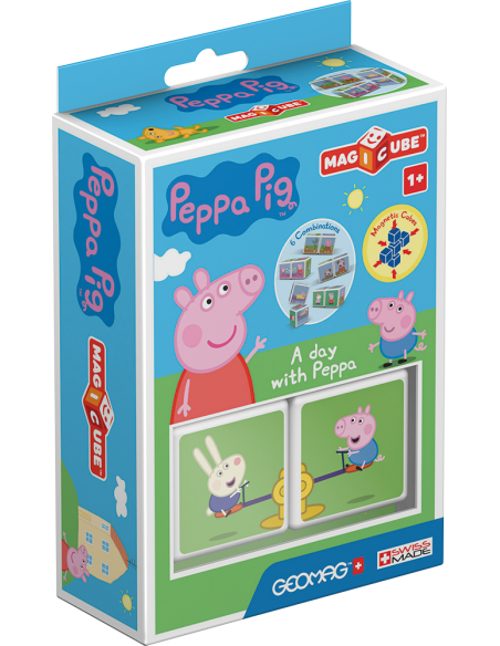 Cubos Magnéticos Peppa Pig-Un dia con Peppa 2 U-0