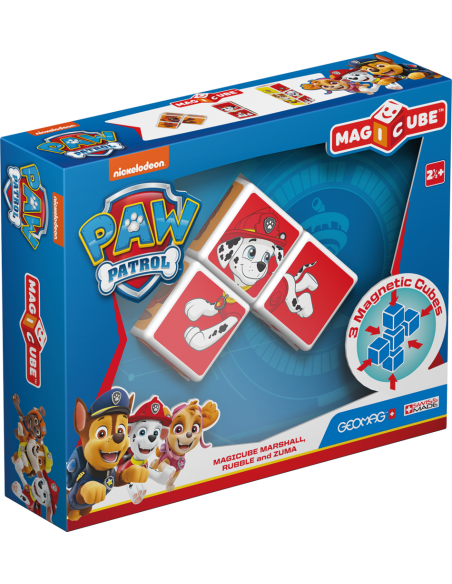 Cubos Magnéticos Paw Patrol-Marshall-Rubble-Zuma-0