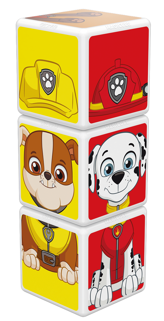Cubos Magnéticos Paw Patrol-Marshall-Rubble-Zuma-2