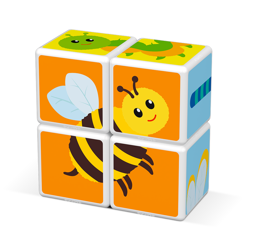 Cubos Magneticos MAGICUBE Insectos (4 piezas)-2