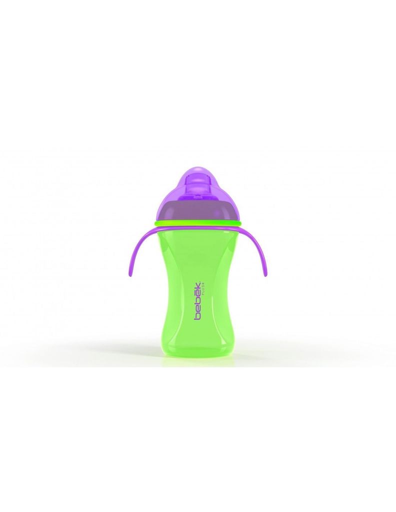 Vaso entrenamiento Plus 240ml con Asas - Boquilla Verde