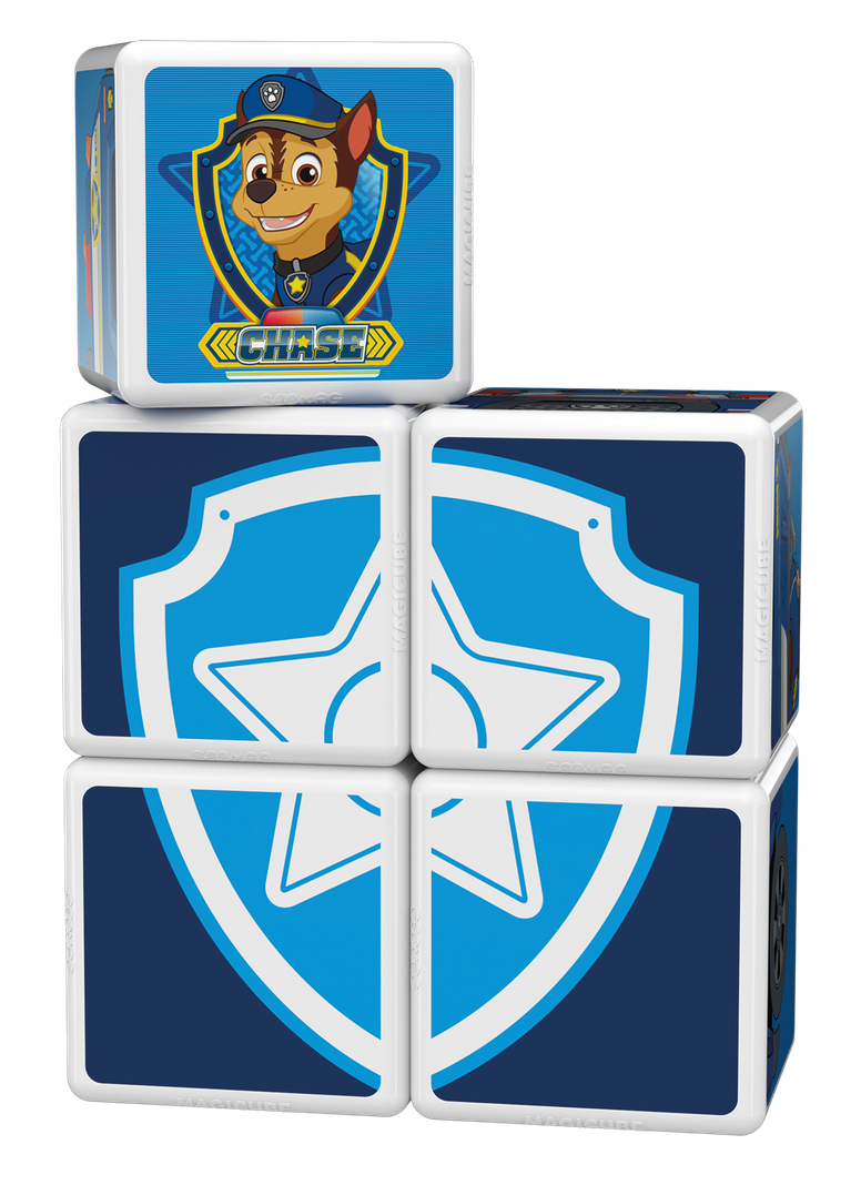 Cubos Magnéticos Paw Patrol-Auto de Policía Chase-5