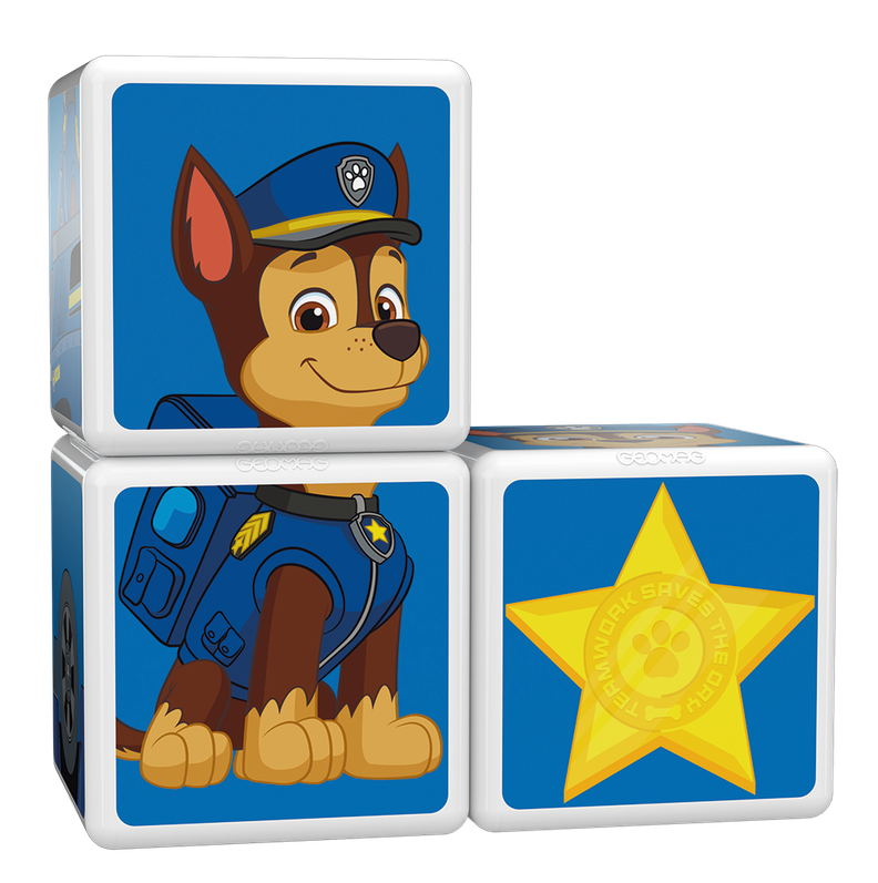 Cubos Magnéticos Paw Patrol-Auto de Policía Chase-2