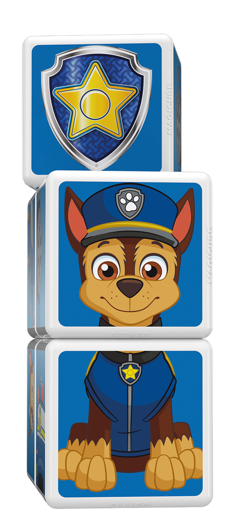 Cubos Magnéticos Paw Patrol-Auto de Policía Chase-3
