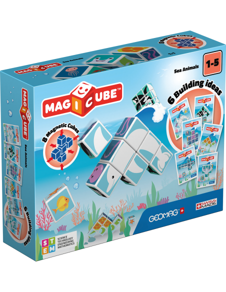 Cubos Magneticos Animales del Mar 8 U-0