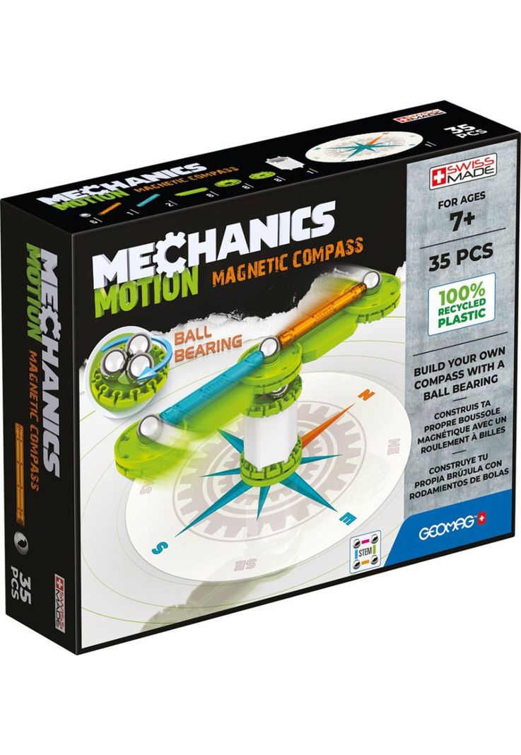 Juego de Creacion Magnético Mechanics Motion Compas (35 piezas)-0