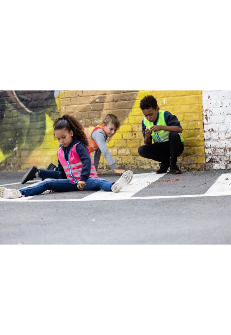 Chaleco Reflectante para Niños FUN (Rosado)-1