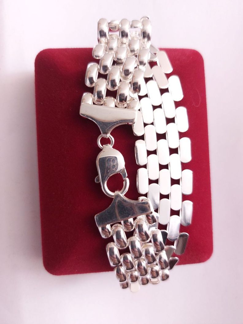 PULSERA BRAZALETE PLATA ITALIANA 925-3