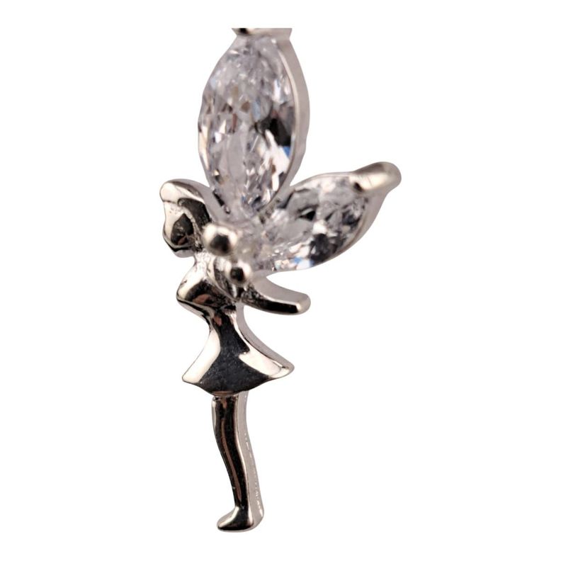 CADENA CON COLGANTE HADA EN PLATA ITALIANA 925-3