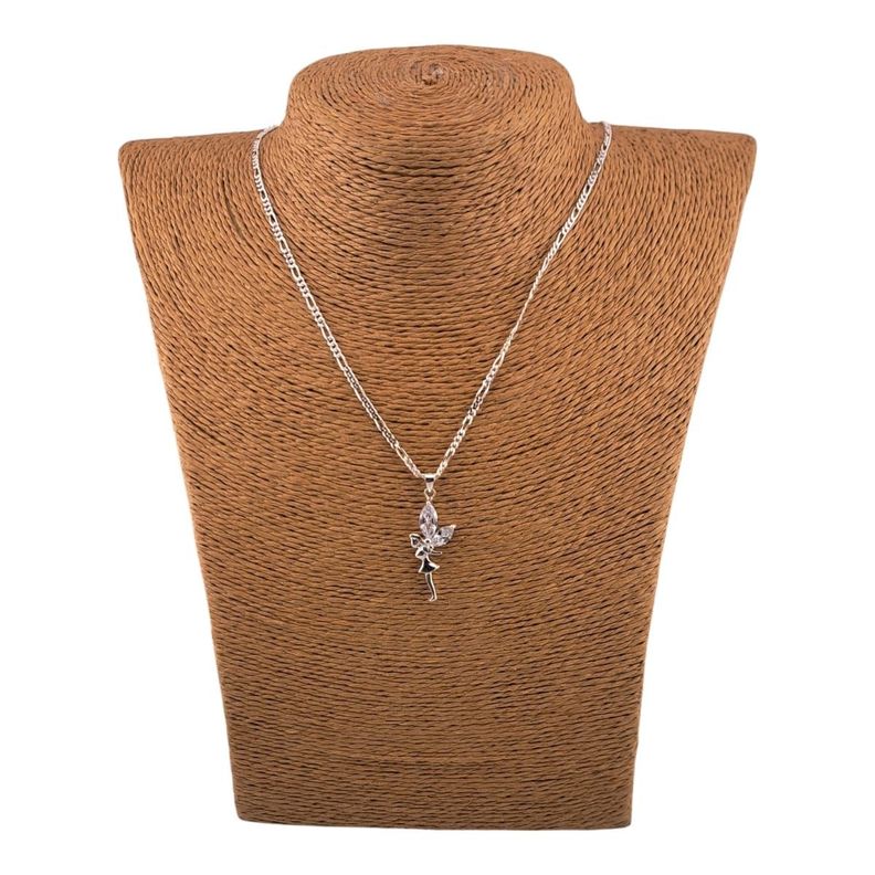 CADENA CON COLGANTE HADA EN PLATA ITALIANA 925-5