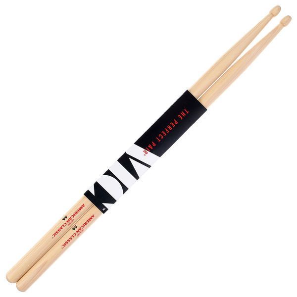 Baquetas Vic Firth 5A American Classic Punta de Madera-0