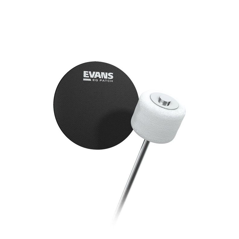 Parche De Refuerzo Para Bombo (Simple) EQPB1 Evans Negro
