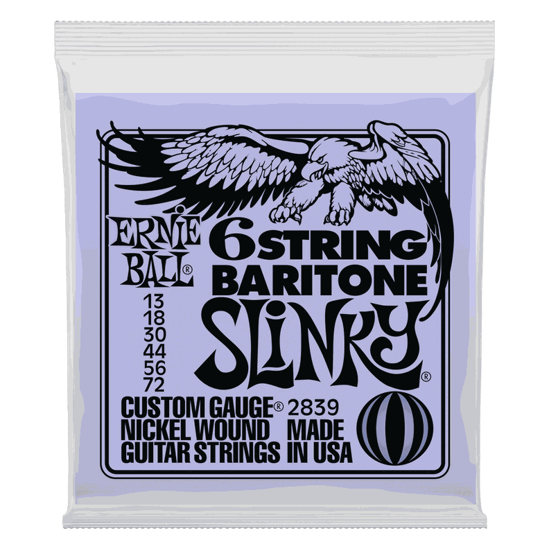 SET DE CUERDAS ERNIE BALL PARA GUITARRA BARITONO 5/8 SLINKY 13 - 72-0