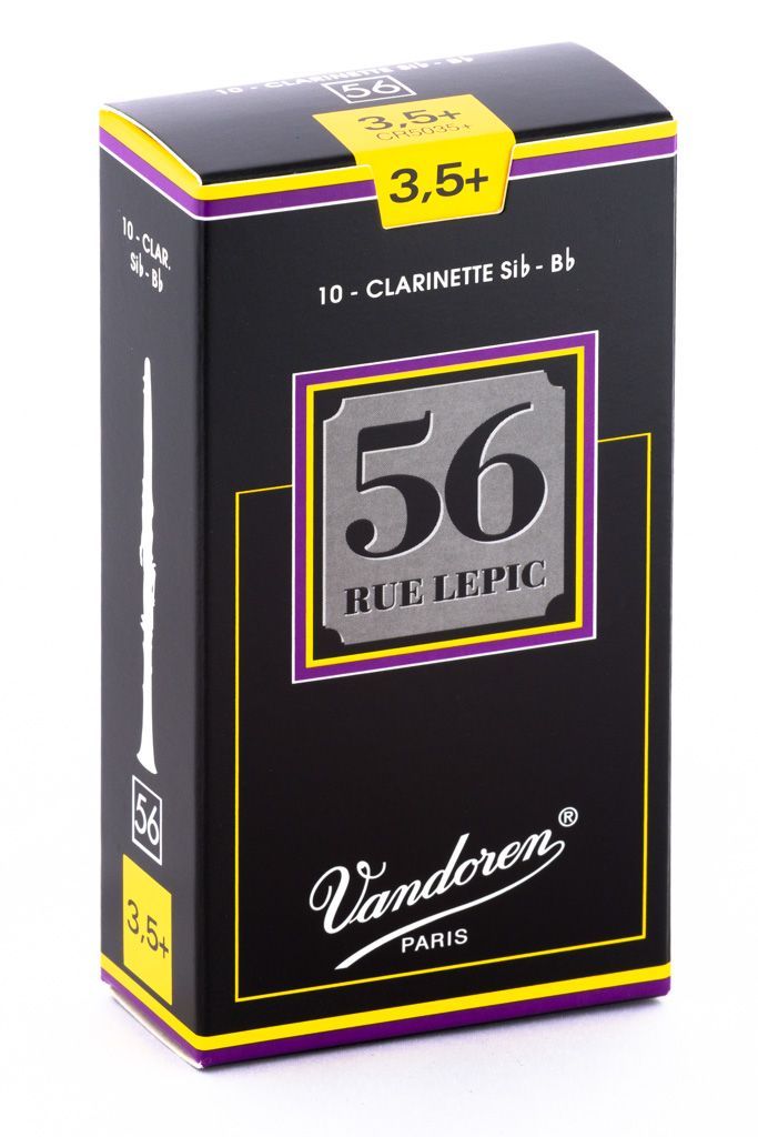 Cajas de canas Clarinete Sib 56RLePIc No3.5 Vandoren Beige Natural