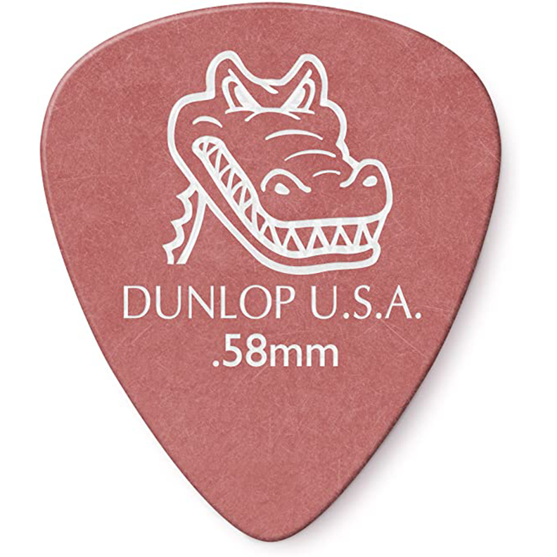 Set Uñetas Dunlop Gator Grip Rojas 0.58mm Dunl417P.58-0