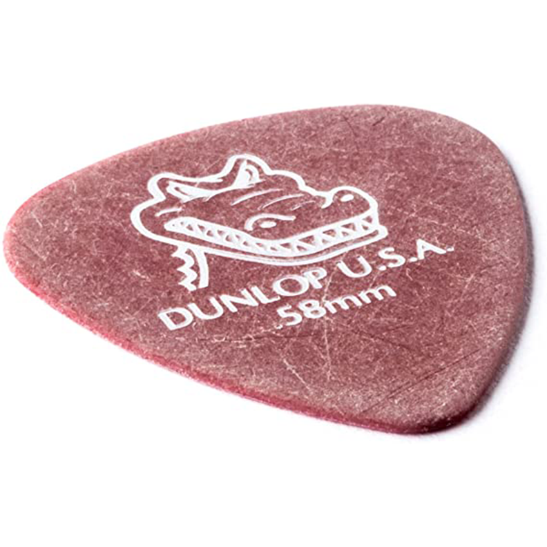 Set Uñetas Dunlop Gator Grip Rojas 0.58mm Dunl417P.58-2