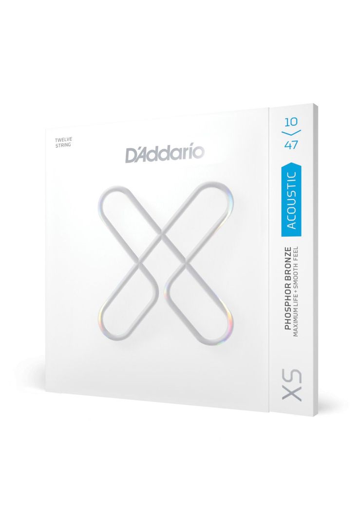 Set de cuerdas Guitarra Acústica Xs Pb X-LT 12 Str XSAPB1047-12 Daddario-1