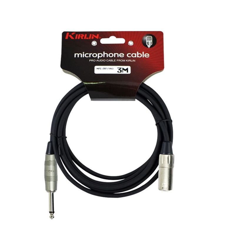Cable Micrófono Kirlin Xlr (M)- Plug 3M Mpc-281Pn-3-0