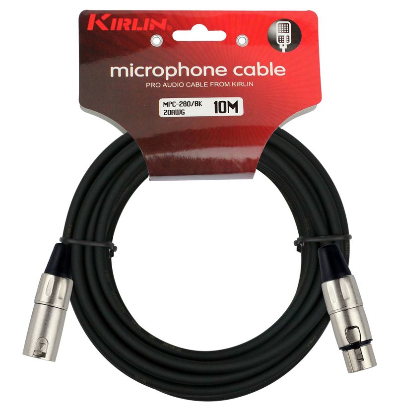 Cable Micrófono Kirlin Serie C Xlr 10M Mpc-280-10-1