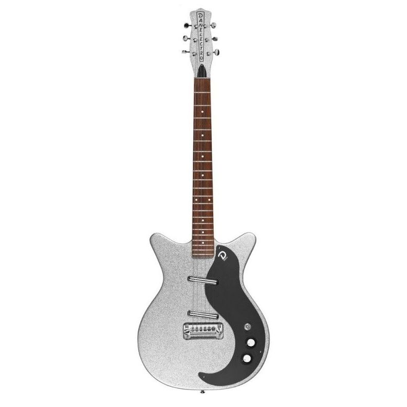 Guitarra Eléctrica Danelectro Silver Metal Flake 59Mj Smf-0