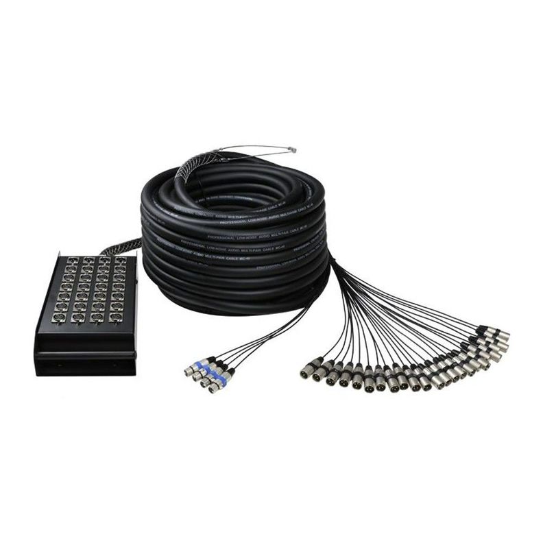 Cable Multipar 30 Mt - 28 Canales - 4 Envios Mtb-2801-30 Negro