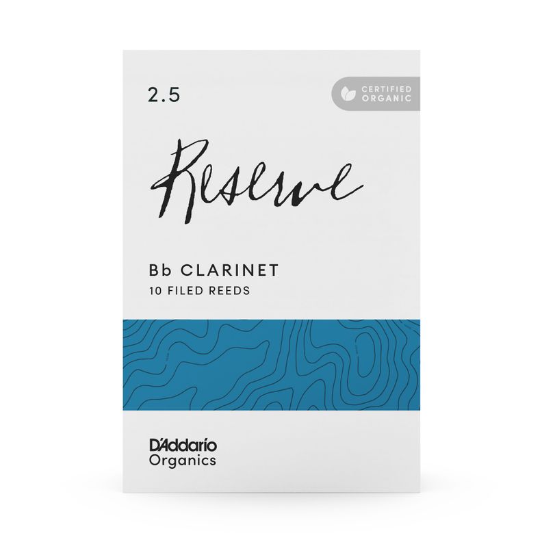 Cañas Clarinete Bb 2.5 Organic Reserve Pack 10 ODCR1025 Daddario-2