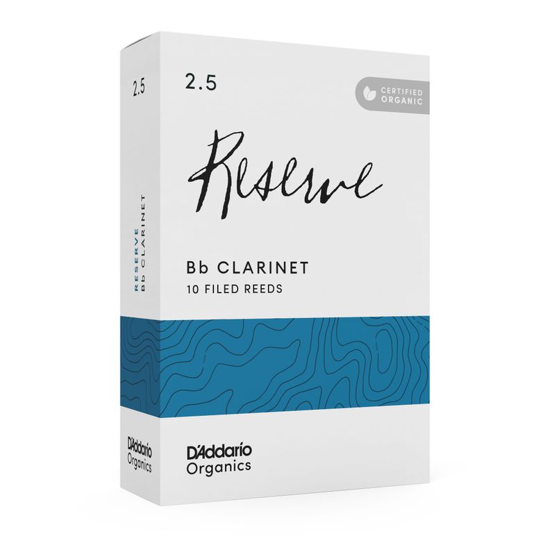 Cañas Clarinete Bb 2.5 Organic Reserve Pack 10 ODCR1025 Daddario-4