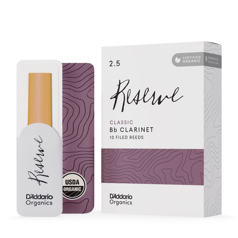 Cañas Clarinete Bb 2.5 Organic Reserve Pack 10 ODCT1025 Daddario-0