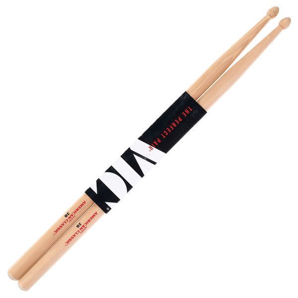 Baquetas Vic Firth 2B American Classic Punta de Madera-0