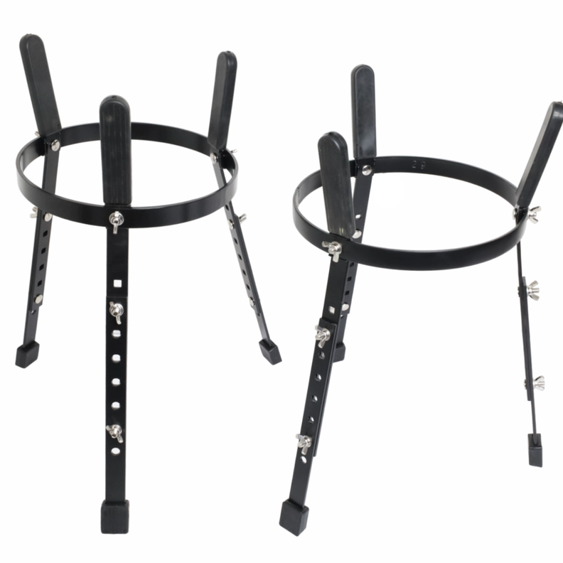 Set conga 11.75 & 12.5xH30'' café oscuro + stand-1