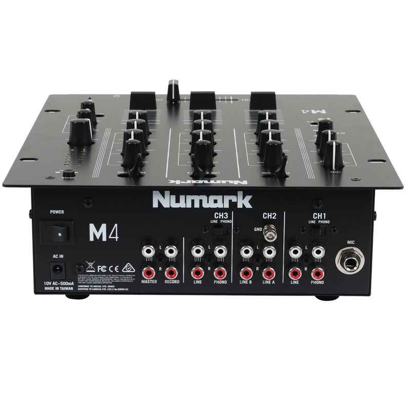Mezclador Scratch De 3 Canales Para Djs M4 Black - Numark-2