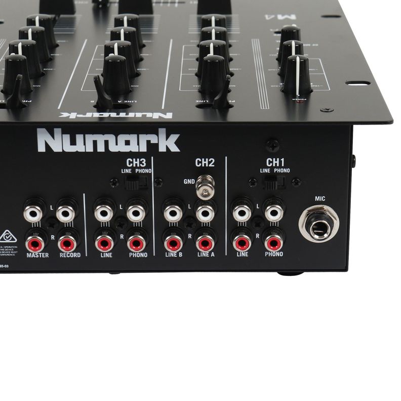Mezclador Scratch De 3 Canales Para Djs M4 Black - Numark-3