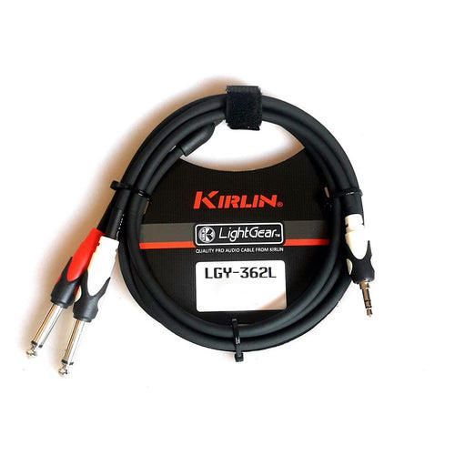 Cable Y Patch Kirlin 2 Mts Lgy-362L-2 Negro