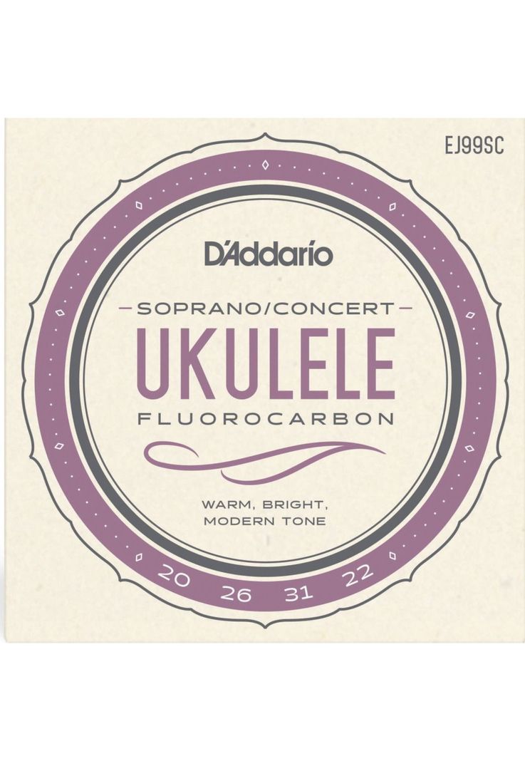 Set Cuerdas Ukelele Soprano-Concierto EJ99SC Daddario-1