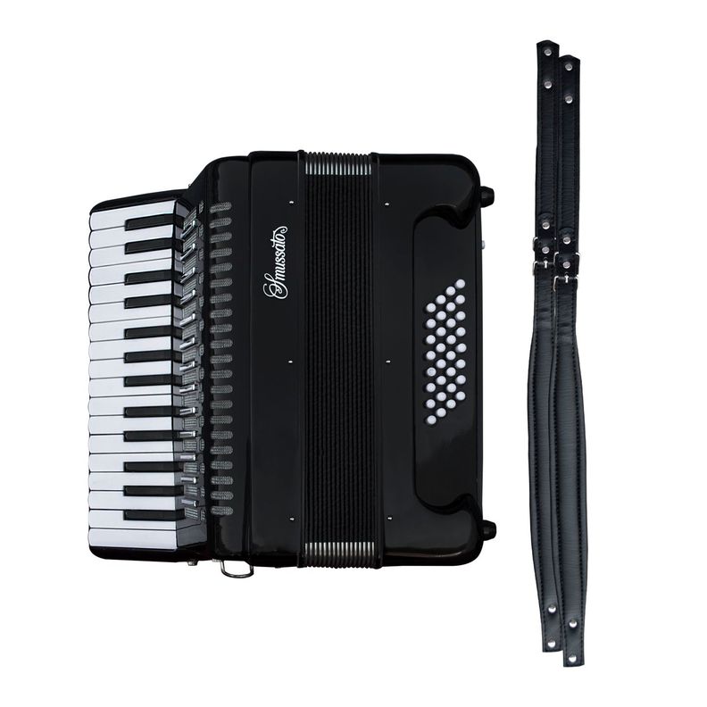 Acordeon Smussato 18B 30K 1306Bk Negro