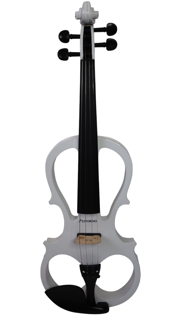 Violín Eléctrico Livorno 4/4 Blanco LIV-E-40WH-0